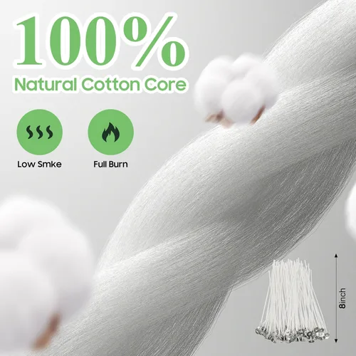 Miniatura 6 de Ohcans Kit de suministros para hacer velas para principiantes, velas de cera de soya DIY para adultos, con olla para derretir cera de 900ml, mechas