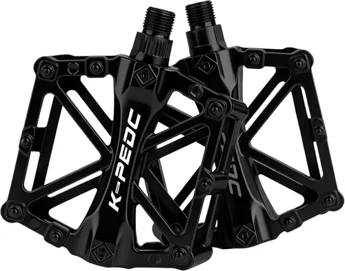 Pedales de plataforma de bicicleta de aluminio CNC Pedales ligeros de ciclismo de carretera para bicicleta MTB BMX Azul