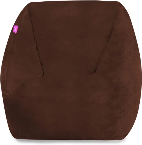 Miniatura 185 de Posh Beanbags - Sillón puff grande, 38 pulgadas, color azul rey sólido Nylon suave - Azul real