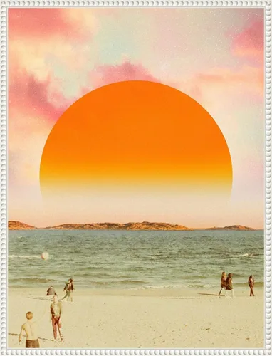 Miniatura 12 de Amanti Art Lienzo enmarcado para pared, 18 x 24 pulgadas, diseño retro de paisaje de sueños II, por Victoria Barnes, lienzo enmarcado para Sylvie
