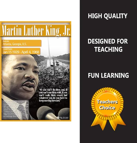 Miniatura 3 de Young N Refined Black History Posters - Paquete de 12 cartas escolares de papel brillante (12.5 x 18) fabricado en Estados Unidos