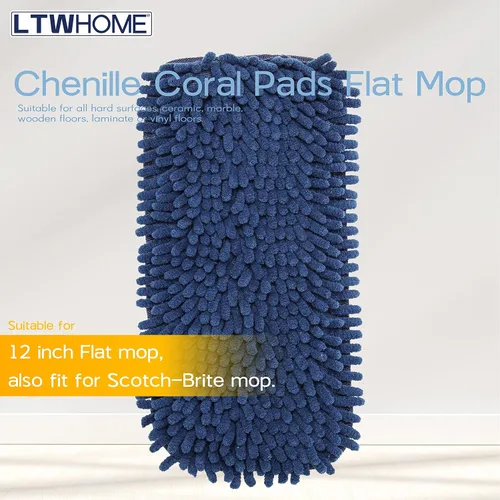 Miniatura 4 de Almohadillas de repuesto de chenilla coral de 12 pulgadas (paquete de 8)