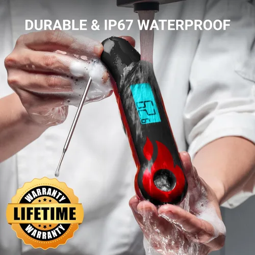 Miniatura 4 de ThermoMaven - Termómetro profesional para carne, lectura instantánea en 0.5 seg, precisión certificada NIST ±0.5°F, impermeabilidad IP67, pantalla