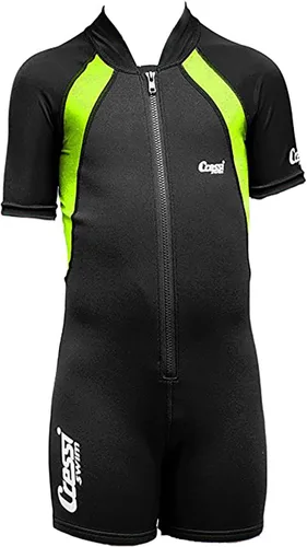 Cressi Traje de baño de manga corta para niños en neopreno de 0.059 in para niños y niñas de 2 a 10 años. Traje de baño para niños: diseñado en