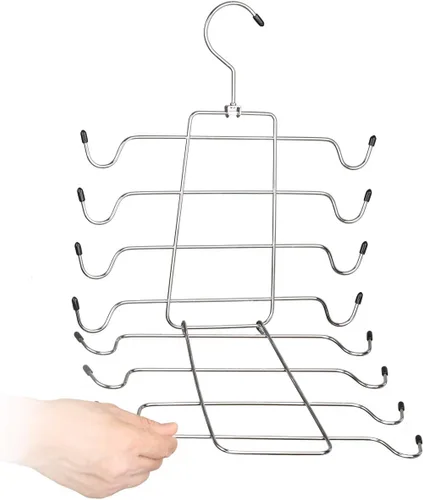 Miniatura 2 de Szxc Paquete de 2 perchas plegables para organizar el armario, mantiene las cosas en forma, para brasieres, camisolas, trajes de baño, cinturones