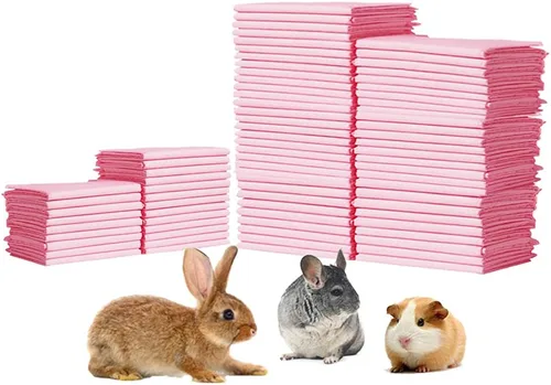 Miniatura 7 de Amakunft Almohadillas para orinar de conejo, inodoro para mascotas, almohadillas de entrenamiento para ir al baño, pañal desechable súper absorbente