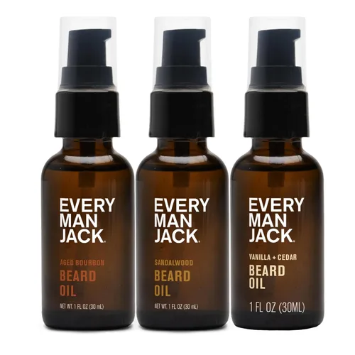Miniatura 19 de Every Man Jack Aceite para barba para hombre, fragancia de bourbon envejecido, hidrata y suaviza profundamente tu barba y añade un brillo natural