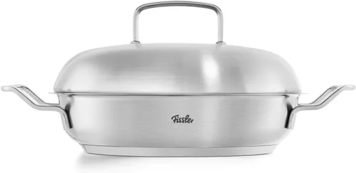 Miniatura 2 de Fissler Original-Profi Collection - Sartén de acero inoxidable de 9.5 pulgadas con tapa de metal de cúpula alta, todas las estufas incluyen