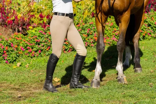 Miniatura 3 de HORZE Ella - Pantalones de escuela para mujer con parches de piel ALOS y trabillas para cinturón