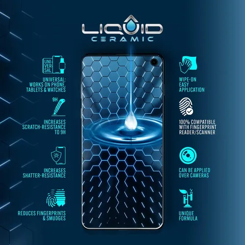 Miniatura 5 de LIQUID CERAMIC Protector de pantalla de vidrio resistente a arañazos e roturas, nanoprotección para todos los teléfonos, tabletas, relojes