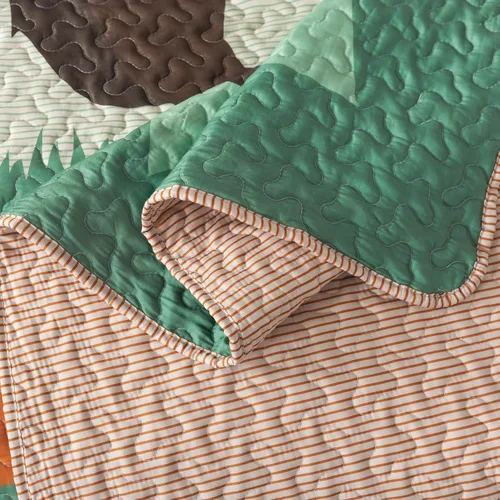 Miniatura 5 de Soul & Lane Juego de ropa de cama rústico para cabaña con diseño de oso - Tamaño individual con 1 funda, ropa de cama para cabaña en la naturaleza