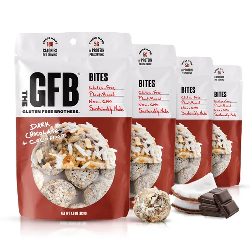 Miniatura 17 de The GFB Bocados de proteína de chocolate negro y coco - Sin gluten, a base de plantas, sin OMG, hechos de manera sostenible – Ridículamente