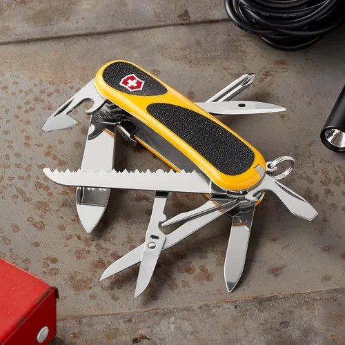 Miniatura 3 de Victorinox Evolution S18 Grip - Navaja suiza de bolsillo Swiss Army, con 15 funciones, hecha en Suiza, con hoja grande, destornillador y sierra