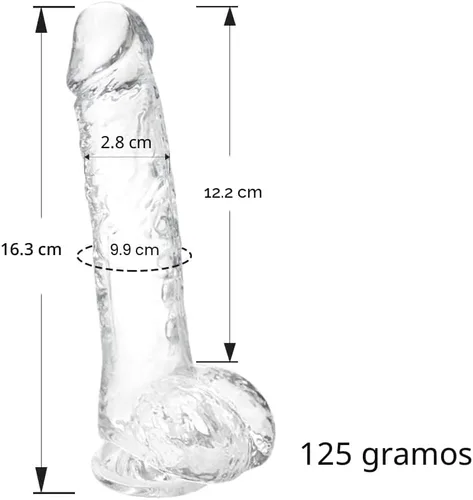 Miniatura 2 de Consoladro pequeño realista azul de 6.4 pulgadas, consolador delgado y lindo para el punto G y estimulación anal con potente ventosa y bola