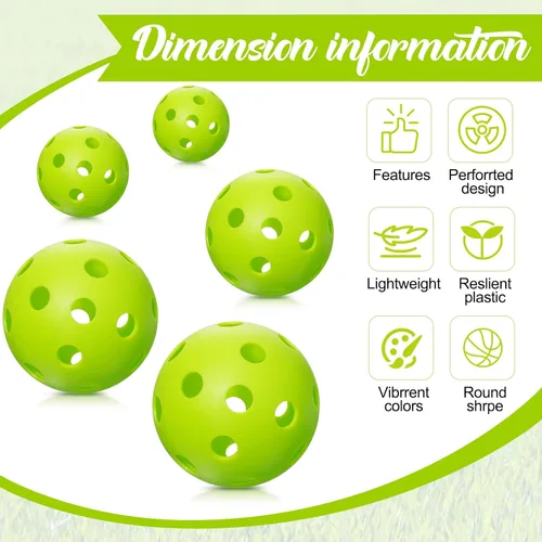 Miniatura 3 de Vinsot Paquete de 24 pelotas de béisbol de plástico para practicar béisbol, pelotas ligeras para interiores y exteriores, pelota de entrenamiento