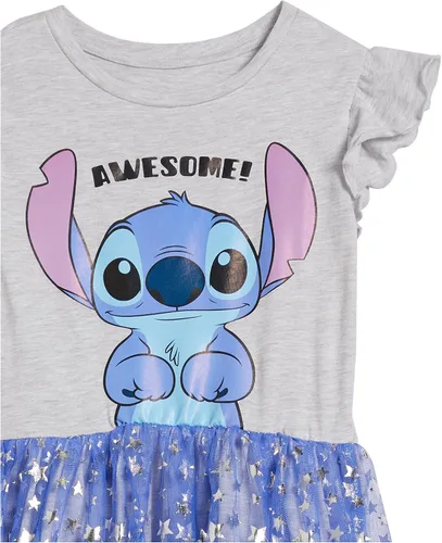 Miniatura 3 de Disney Stitch Ruffle Sleeve Tulle Dress-Girls Sizes 4-16