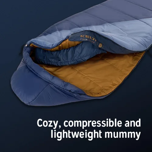 Miniatura 10 de Kelty Cosmic Relleno Sintético 20 Grados - Saco de Dormir para Mochileros – Correas de Compresión, Bolsa de Almacenamiento Incluida