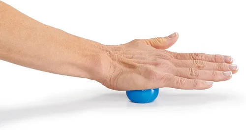 Miniatura 9 de OPTP Mini bolas – Juego de bolas de auto-masaje rellenas de aire de vinilo (2 piezas) para terapia de manos y pies, pequeñas bolas de terapia