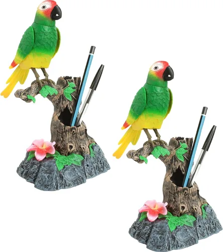 Miniatura 5 de PowerTRC Juguete de loro parlante, juguete de pájaro parlante, animal electrónico, mascotas, decoración de oficina en casa, activado por sonido