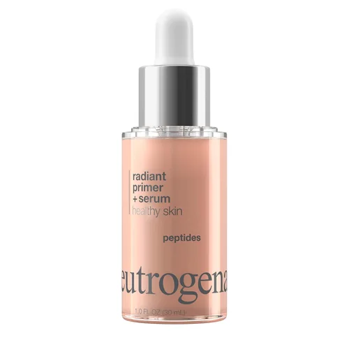 Miniatura 6 de Neutrogena Healthy Skin Radiant Booster Primer & Serum, Suero para unificar el tono de la piel y prebase con péptidos y pigmentos de perla, unifica