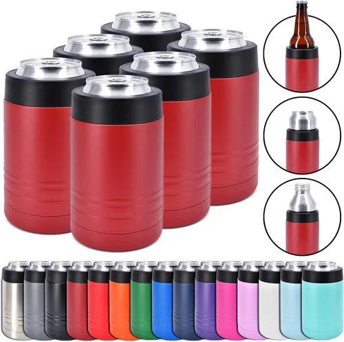 Miniatura 9 de Clear Water Home Goods - Enfriador de bebidas de acero inoxidable de doble pared aislado al vacío de 12 onzas - Revestimiento en polvo negro