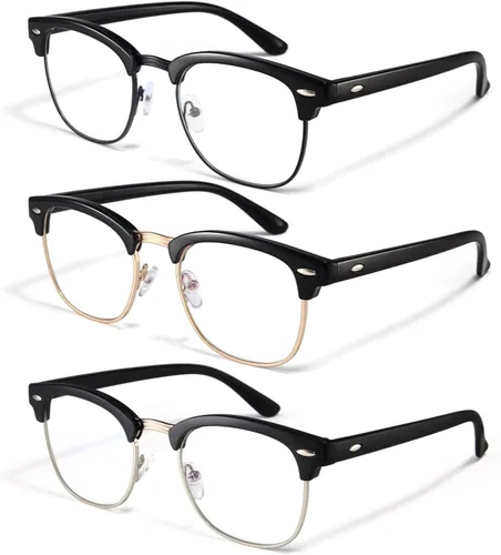 Miniatura 10 de Racico Gafas de luz azul para hombres y mujeres - Material mixto + Marcos de metal con revestimiento de protección UV