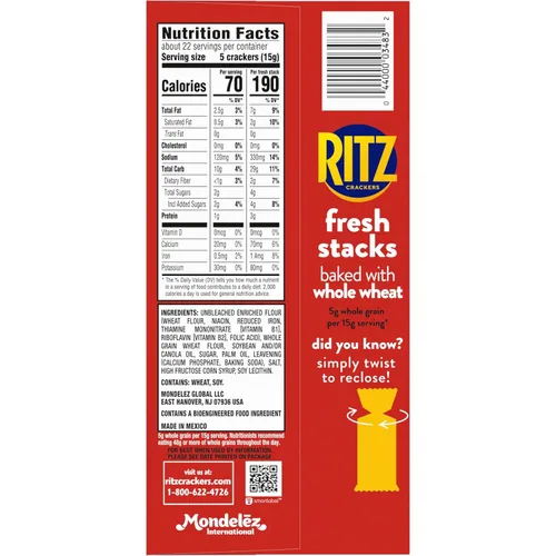 Miniatura 3 de Crackers Ritz Fresh Stacks sabor panceta, 11.5 onzas