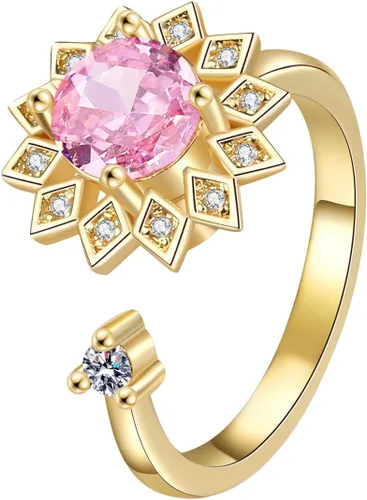 Miniatura 124 de Anillo de plata de ley 925, minimalista, ajustable, hecho a mano, para mujeres y niñas