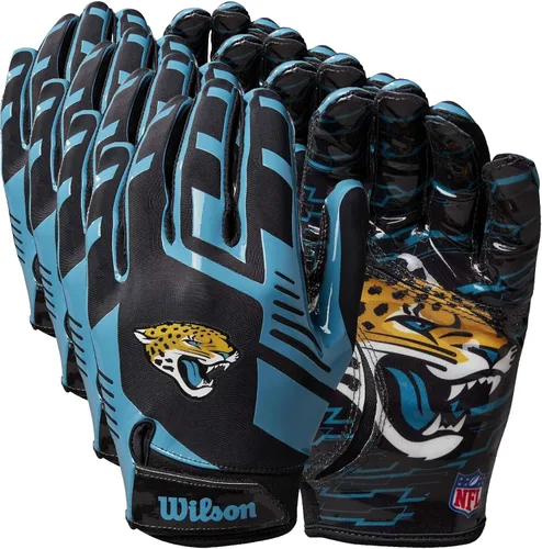 Miniatura 19 de Wilson NFL - Guantes de fútbol americano con ajuste elástico, tallas para jóvenes y adultos