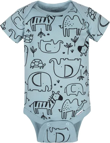 Miniatura 8 de Gerber Onesies Paquete de 8 mamelucos de manga corta para bebé
