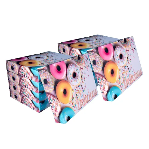 Miniatura 6 de Southern Champion Tray 12123 Caja de donas impresa para panadería, deliciosa impresa, productos horneados, fiestas, cumpleaños, celebraciones