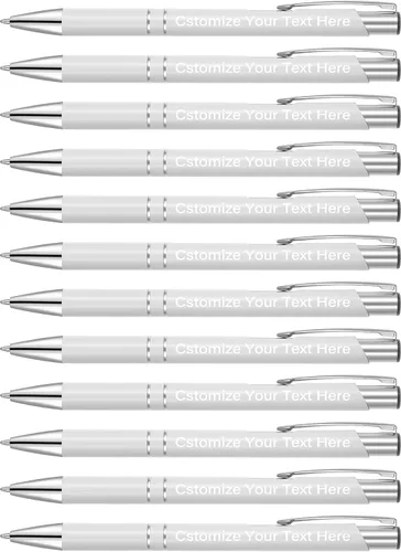 Miniatura 18 de Kingluu Hasta 500 bolígrafos personalizados, bolígrafos personalizados de tinta negra con tu nombre, logotipo, mensaje, texto, para oficina, Negro