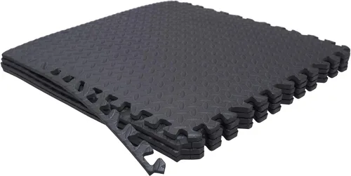 Miniatura 17 de SkyBlue 12 X (24 pies cuadrados) Alfombrilla de piso de gimnasio de 24 x 24 pulgadas de espuma EVA entrelazada para ejercicio de fitness, Celeste