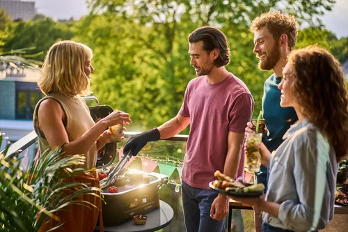 Miniatura 2 de Weber Lumin - Parrilla de barbacoa eléctrica compacta para exteriores, color negro - Ideal para espacios pequeños como patios, balcones y terrazas