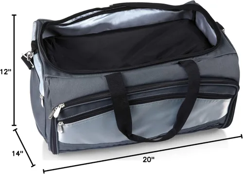 Miniatura 27 de ONIVA – una marca Picnic Time Buccaneer - Bolsa portátil para parrilla de carbón y hielera, (negro con detalles en gris)