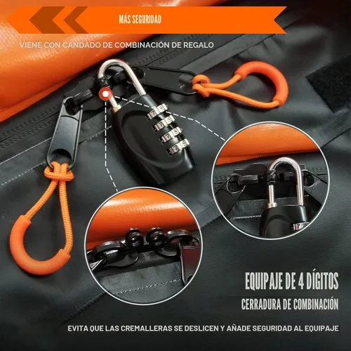 Miniatura 4 de Bolsa de techo para coche XBEEK de MeeFar, impermeable, portaequipajes para azotea, 15 pies cúbicos para todos los coches con/sin estante, incluye