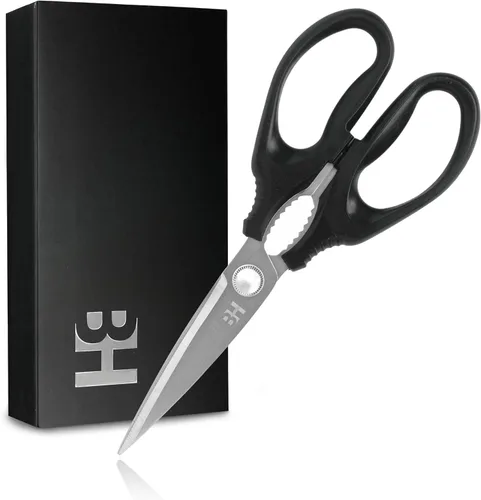 BOWERY HOME Tijeras de cocina – Tijeras de cocina resistentes – Tijeras ligeras – Para cortar alimentos, carne, pescado, verduras – No fabricadas en