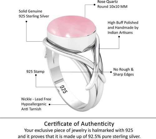 Miniatura 4 de JEWELOPORIUM Anillo de plata de ley 925 para mujer, concha de abulón de cornalina, zafiro creado, ámbar y amatista, joyería de piedras preciosas