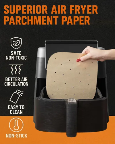 Miniatura 4 de Forros de papel pergamino para freidora de aire compatibles con Philips, NuWave Brio, Chefman, OMORC, Cuisinart, COSORI, Cooks Essentials, Power