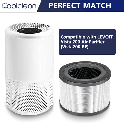 Miniatura 3 de Vista 200 Filtro de repuesto para purificador de aire compatible con purificador de aire LEVOIT Vista 200, filtro de repuesto 3 en 1, carbón