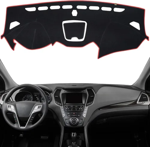 Miniatura 14 de Cubierta de tablero Tapete de salpicadero Compatible con Hyundai Tucson 2015-2010, 2015 IX35 (para transmisión manual izquierda), tapete
