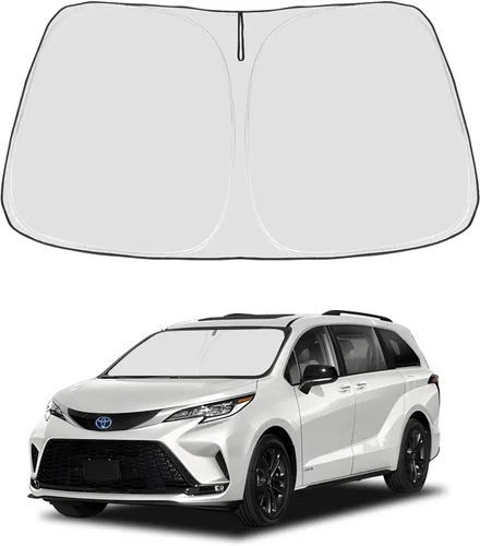 Miniatura 91 de Proadsy Parasol para parabrisas actualizado 2025, ajuste personalizado Dodge RAM 1500 2Dr 2019-2024 2025, 4 capas, plegable, protector de parasol