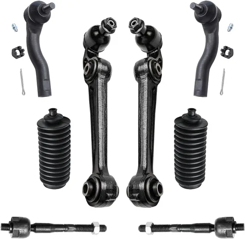 Miniatura 243 de Detroit Axle - Kit de brazos de control de extremo delantero de 8 piezas para Dodge Dakota 00-04, Durango 00-03, 4 brazos de control superior e