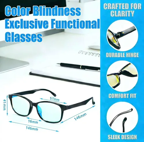 Miniatura 4 de Lentes daltónicos para hombres/mujeres, lentes daltónicos de alto contraste, lentes de color rojo y verde para exteriores e interiores