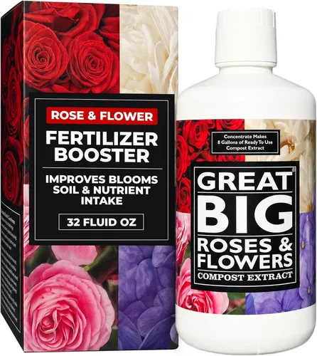 Miniatura 10 de Great Big Roses - Potenciador de fertilizante de suelo y rosas para cultivar las mejores rosas y flores; extracto de compost de alimento para rosas