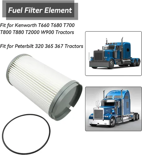 Miniatura 2 de Filtro de combustible K37-1029 apto para motores Peterbilt Kenworth Paccer MX13 367 389 587 MX11 2015-2017 Reemplazar K37-1029 K37-1011 PF46081