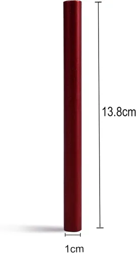 Miniatura 5 de Barra de cera selladora con destellos rojo sangre brillante para pistola de pegamento de gran tamaño - Paquete de 12