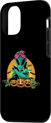 Miniatura 2 de iPhone 13 Pro Alien Peace Sign Halloween Costume Pumpkin Men Women Kids Case