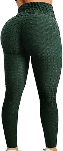 Miniatura 41 de SEASUM - Pantalones de yoga de cintura alta para mujer, con control de abdomen y realce de glúteos, leggings favorecedores para entrenar y correr