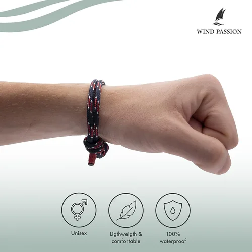 Miniatura 25 de Wind Passion Pulsera para hombre con cuerda mono con estilo náutico trenzado